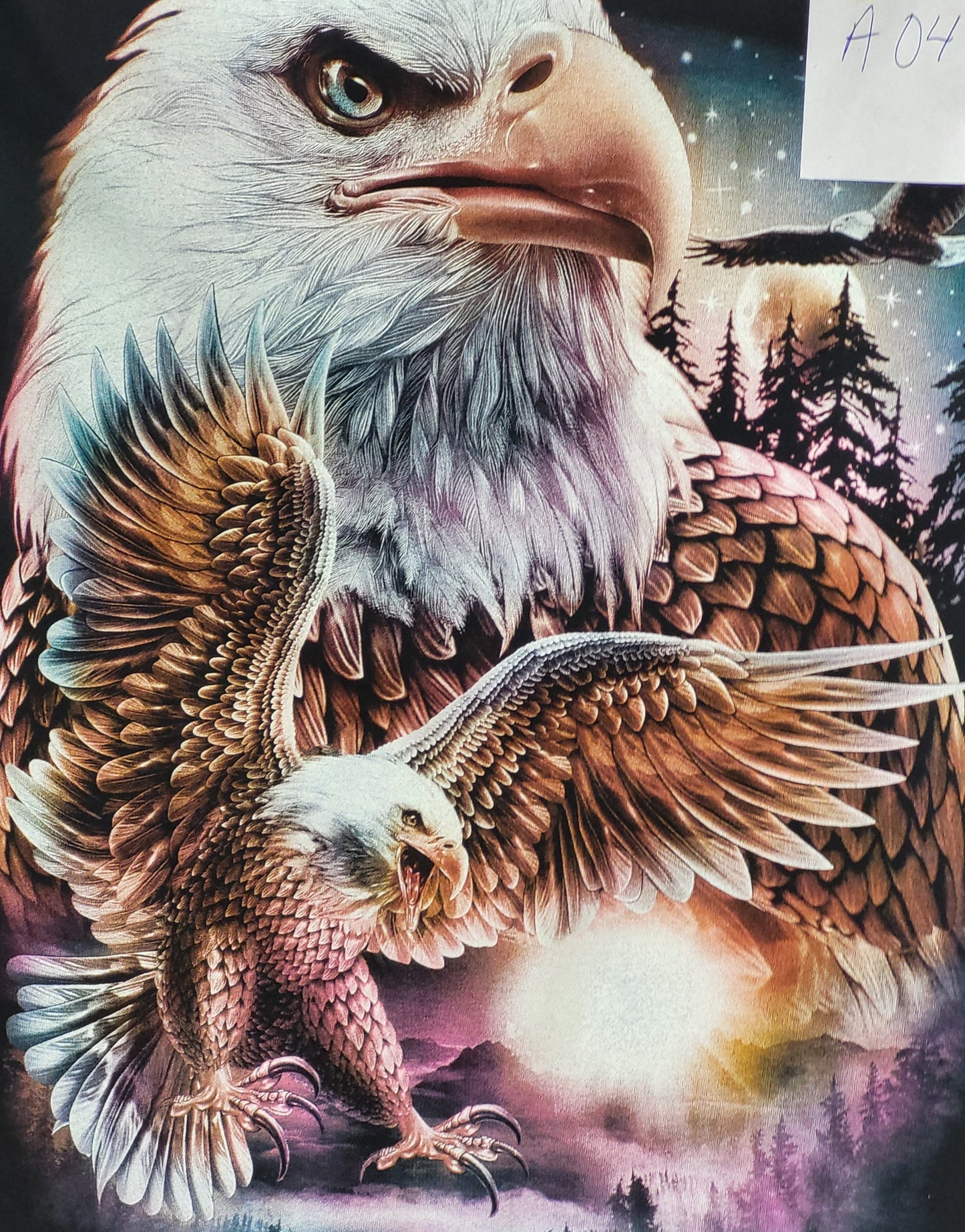 Short Sleeved Powerful Eagles Shirt