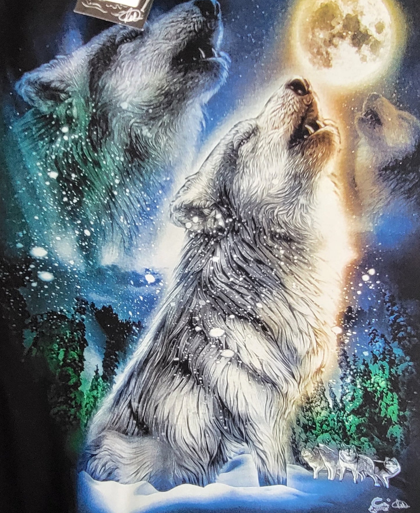 Short Sleeved Wolf Moon Shirt