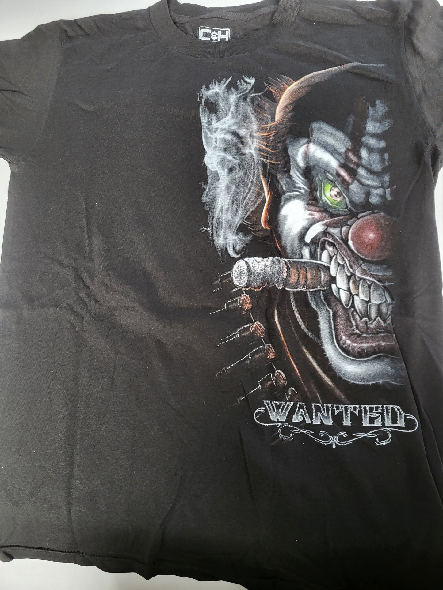 Wanted Joker Reward Black T-Shirt