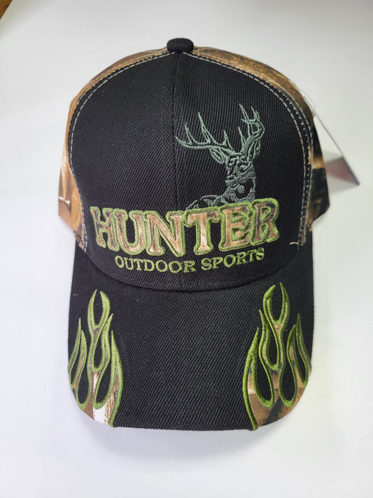 Hunter Outdoor Sports Flame Camo Ball Cap