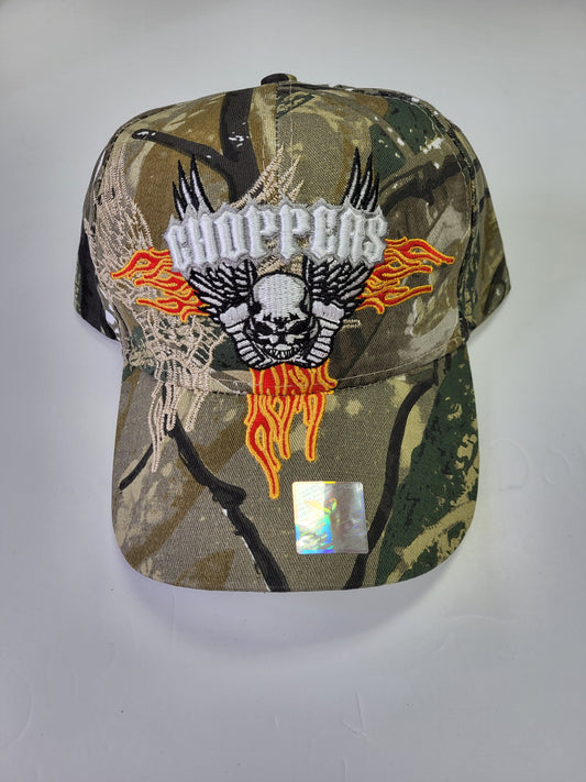 Choppers Flame Camo Ball Cap