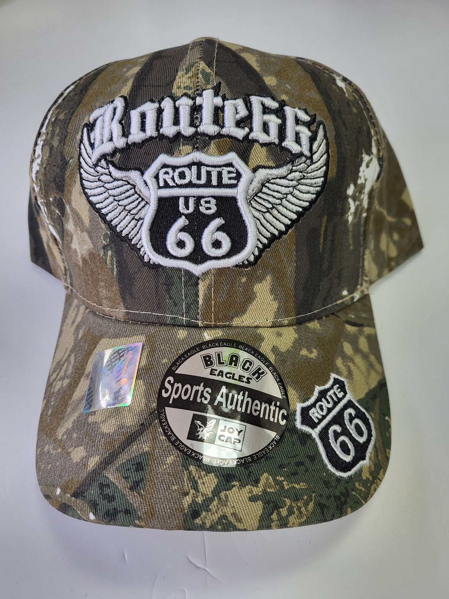 Route 66 Winged Camo Ball Cap