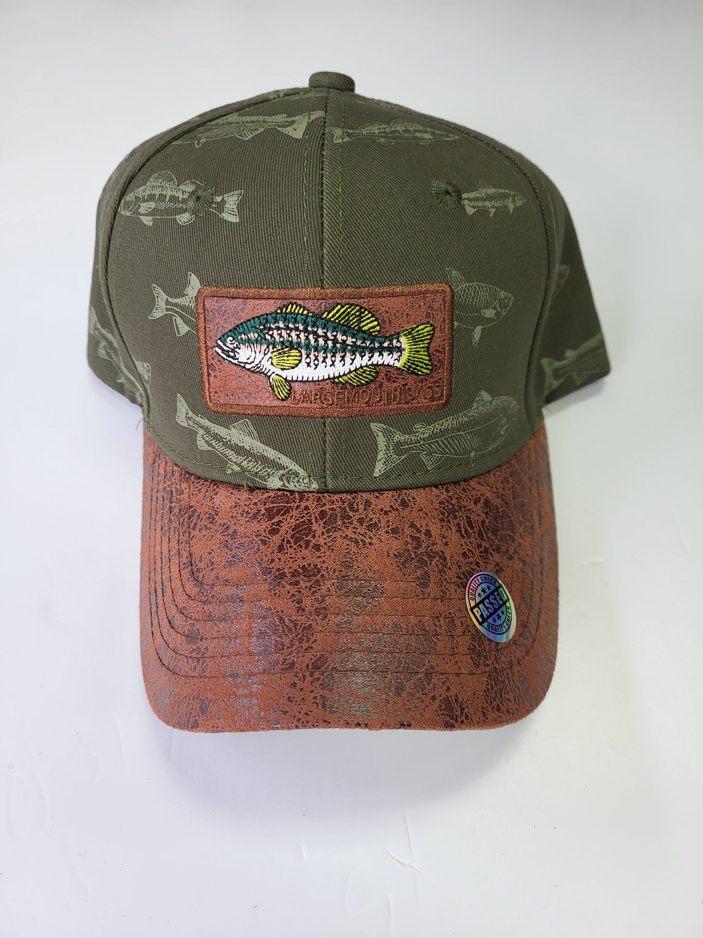 Green And Brown Fishing Ball Cap