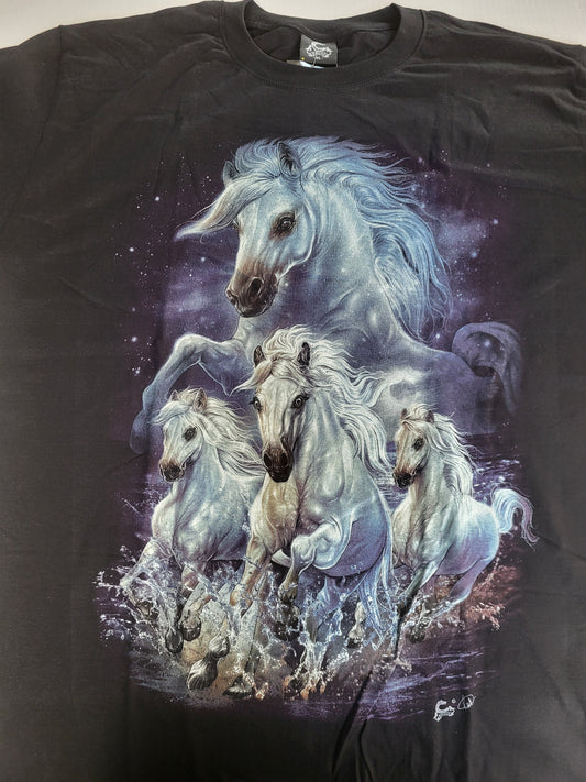 Glow-In-The-Dark Wild White Horses