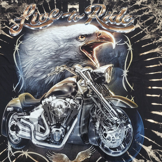 Eagle Motorcycle Live To Ride T-Shirt